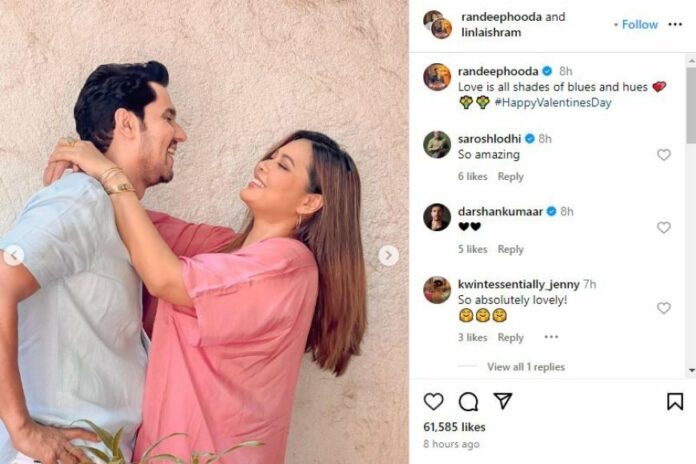 रणदीप-हुड्डा-ने-वेलेंटाइन-डे-पर-पत्नी-लिन-लैशराम-के-लिए-किया-खास-पोस्ट,-कहा&-'हमेशा-के-लिए-लव-लॉक्ड'