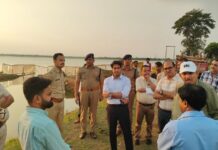 कलेक्टर-एसपी ने गणेश मूर्ति विसर्जन स्थल बूढ़ा बांध का किया निरीक्षण